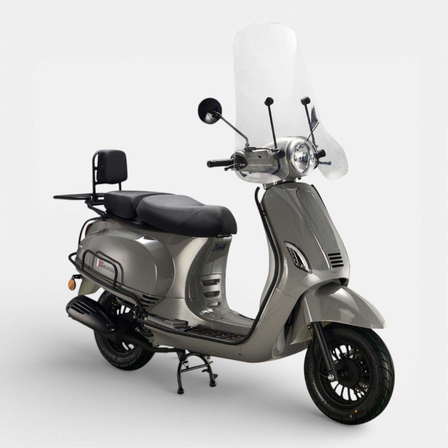 Senzo RivaLux Valbeugelset Matzwart - Voordeelscooters.nl