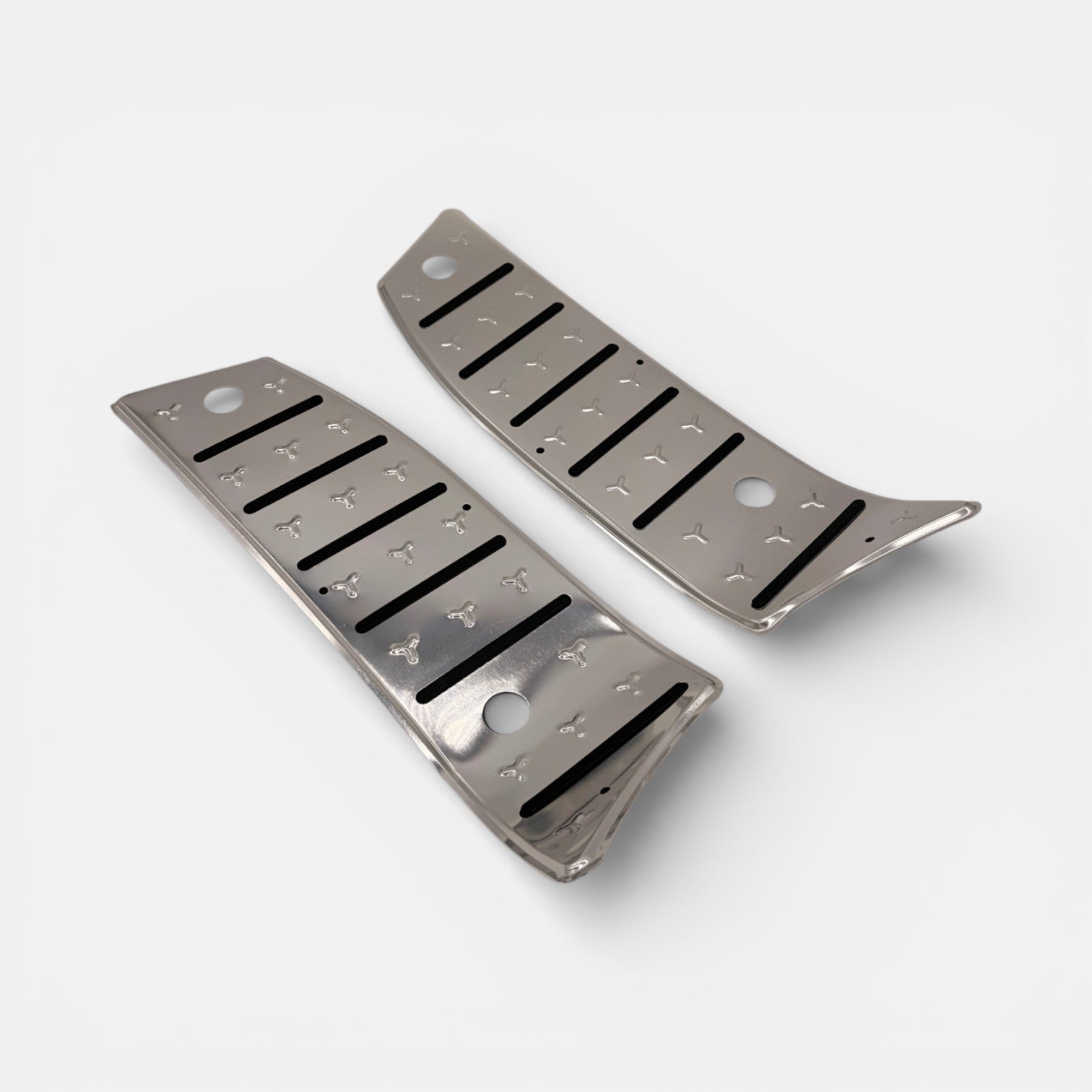 Senzo RivaLux Voetplaten Chrome - Voordeelscooters.nl